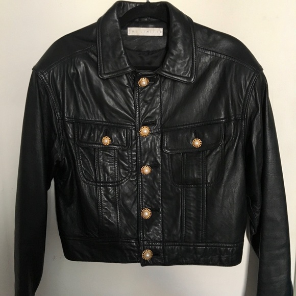 The Limited Jackets & Blazers - Vintage Leather Biker Jacket